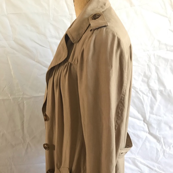 NEVER WORN ANTHROPOLOGIE light trench beige - S - Picture 5 of 7